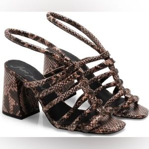 FREE PEOPLE Colette Sandal PYTHON, Size 7US / 37EU